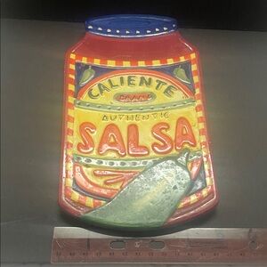 Boston Warehouse Vibrant Salsa Jar Decor